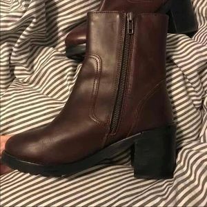 Leather Ankle Boots Topshop